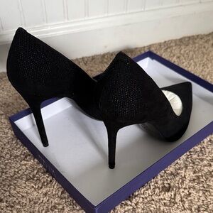 SW - Nouveau Black Goosebump Heels - Sz10 - Retail: $495